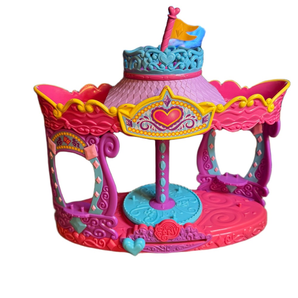 Hasbro My Little Pony Rarity Carousel Boutique Playset 2010 Pink Purple Toy